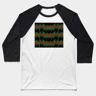 Heart Beat Black Baseball T-Shirt